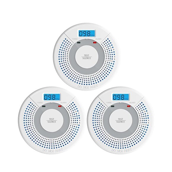 Smoke & Carbon Monoxide Detector Alarm with LCD Display – 3 Pack – Brand New - Picture 4 of 14